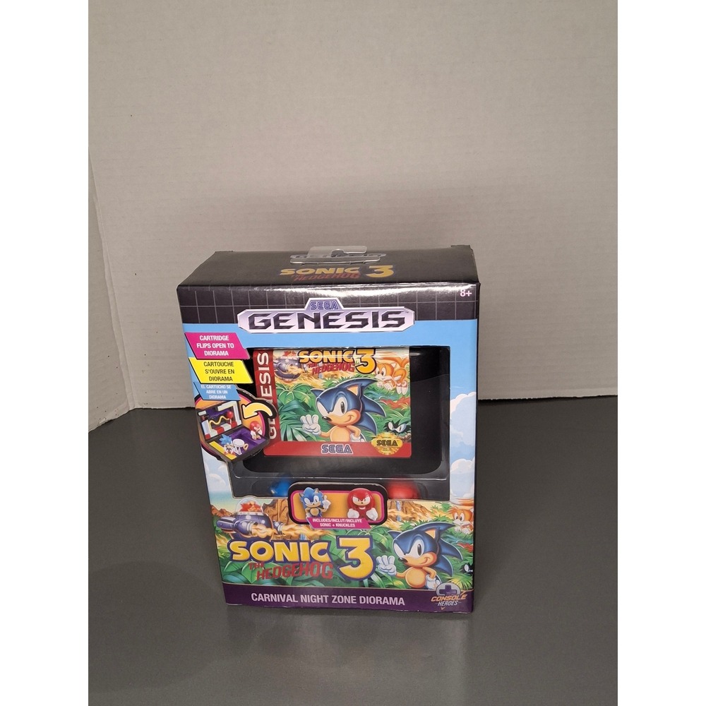 Sega Genesis Sonic The Hedgehog 3 Carnival Night Zone Diorama Console Heroes NEW